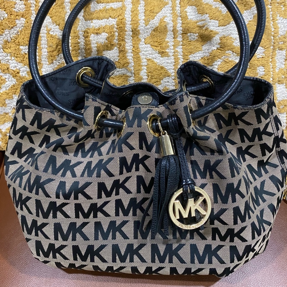 Michael Kors Brown Logo Tote Bag
